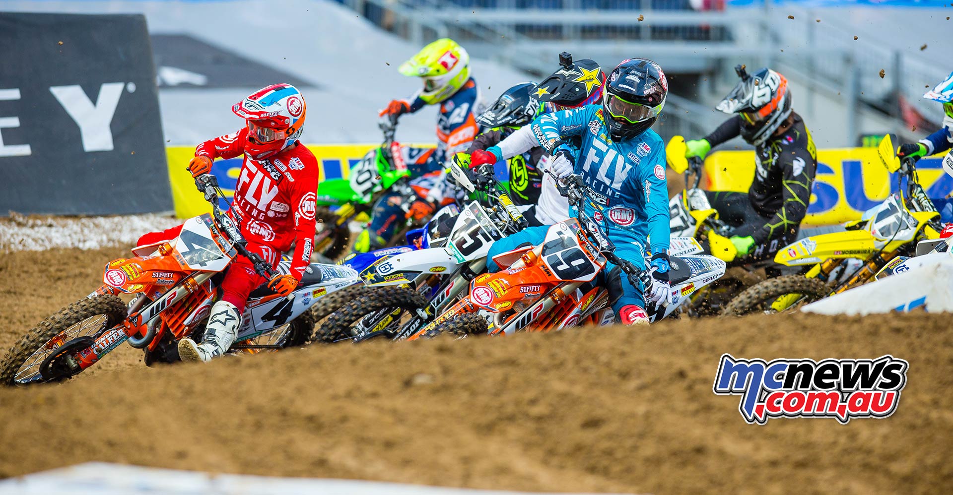 AMA SX Rnd Denver Baggett Bogle Starts JK SX Denver