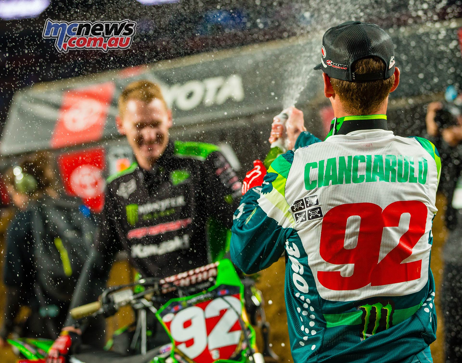 AMA SX Rnd Denver Cianicarulo Podium JK SX Denver