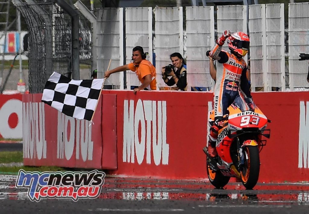 MotoGP Rnd Argentina Marquez Flag