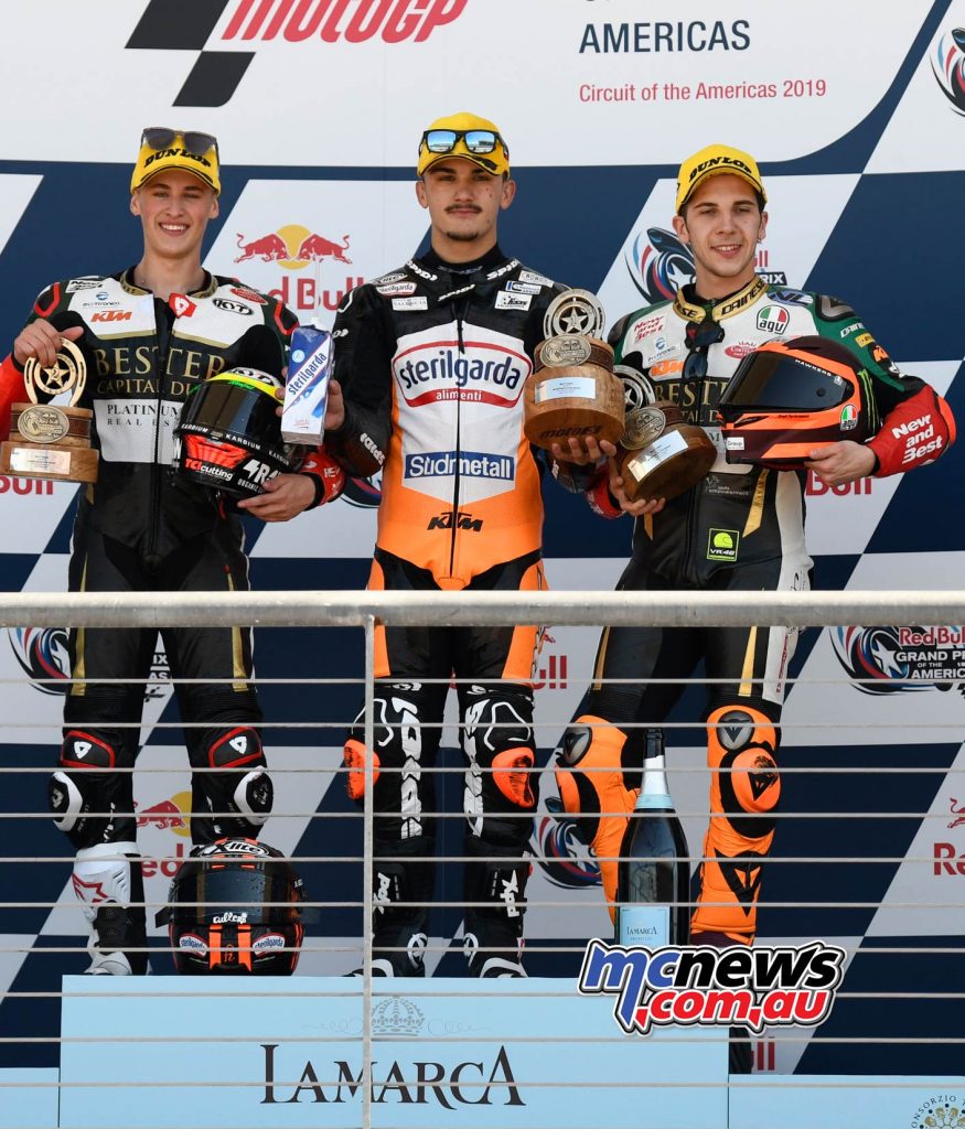 MotoGP Rnd COTA Podium Moto Masia Canet Migno