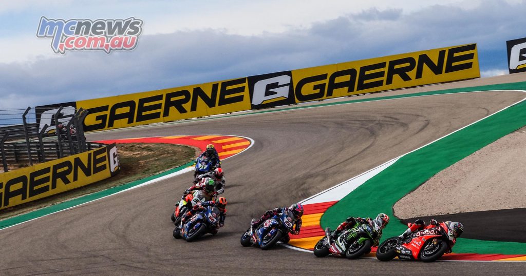 WSBK Aragon R Davies Rea Lowes VdMark