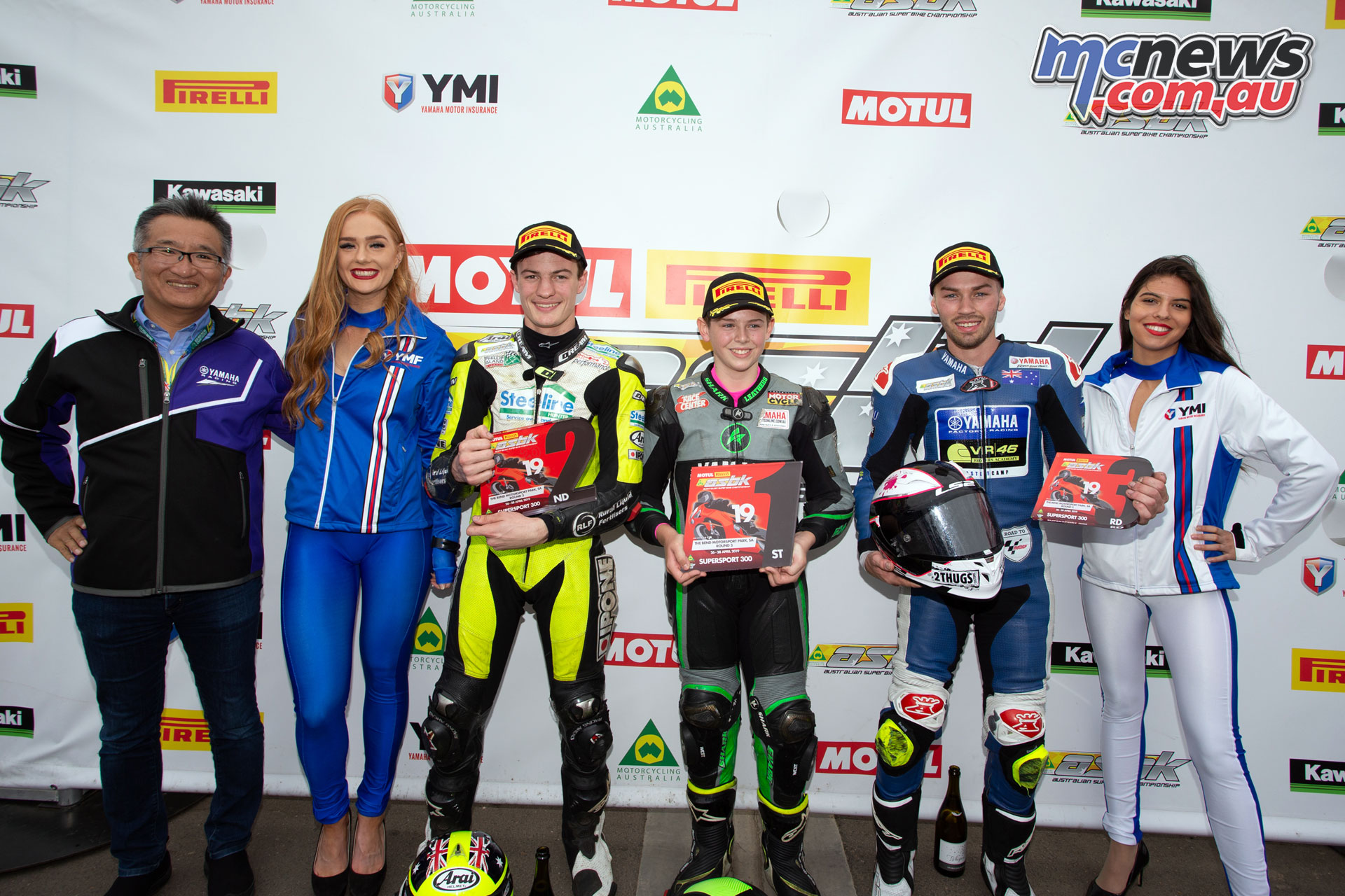 ASBK TBG ASBK Round The Bend SSRoundpodium Oli Simpson Harry Khouri Brandom Demmery TBG