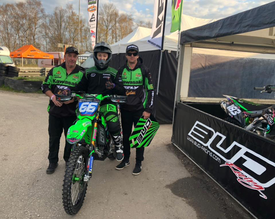 Meghan Rutledge is competing for Bud Racing Kawasaki Facebook photo