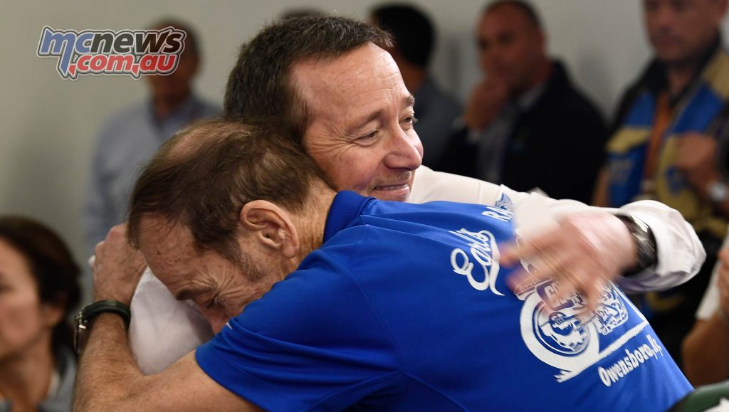 Nicky Hayden MotoGP Legend Freddie Spencer with Hayden father Earl Nicky Hayden MotoGP Legend Freddie Spencer with Hayden father Earl
