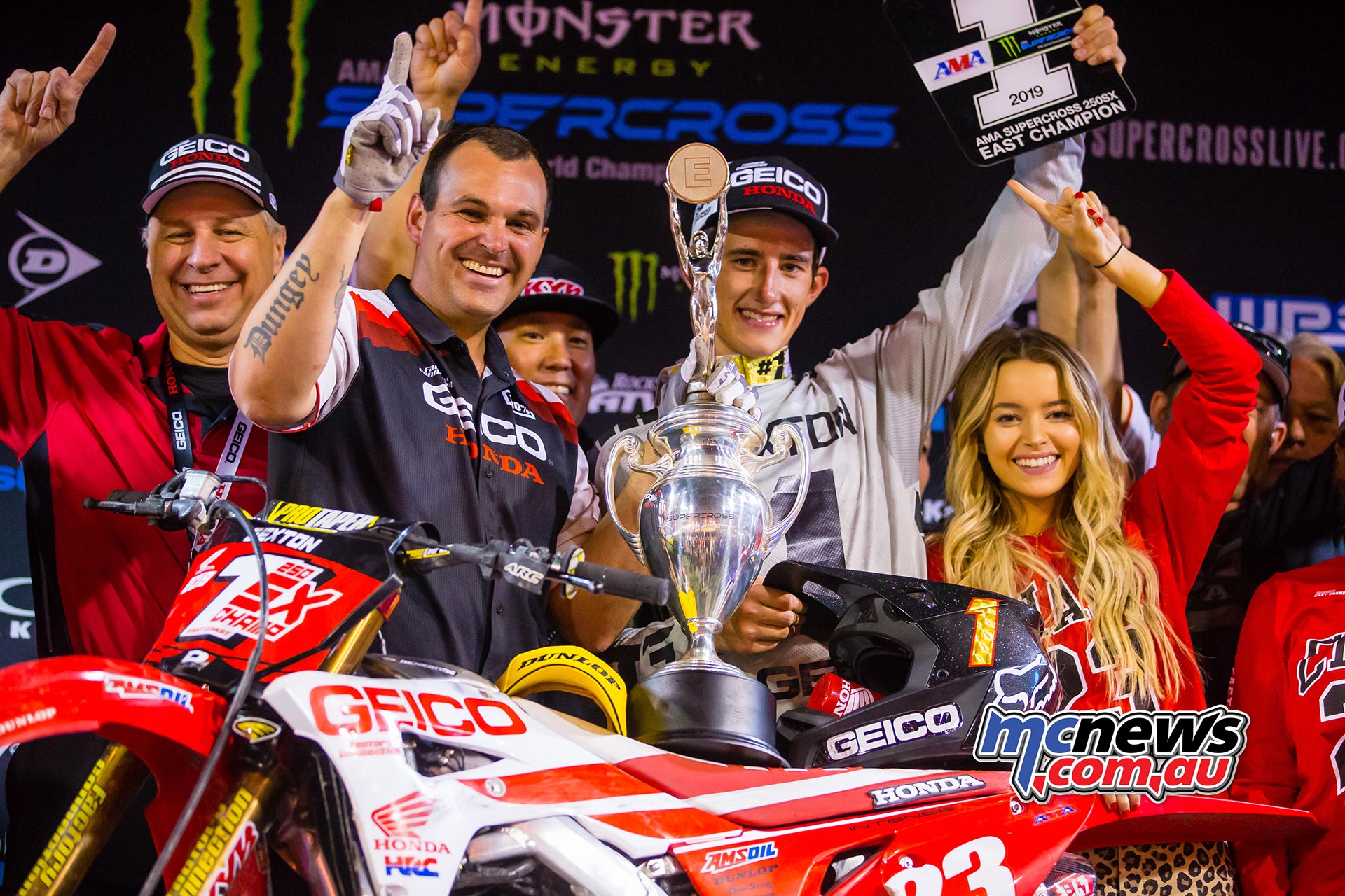 AMA Supercross FInal Sexton Podium JK SX Vegas