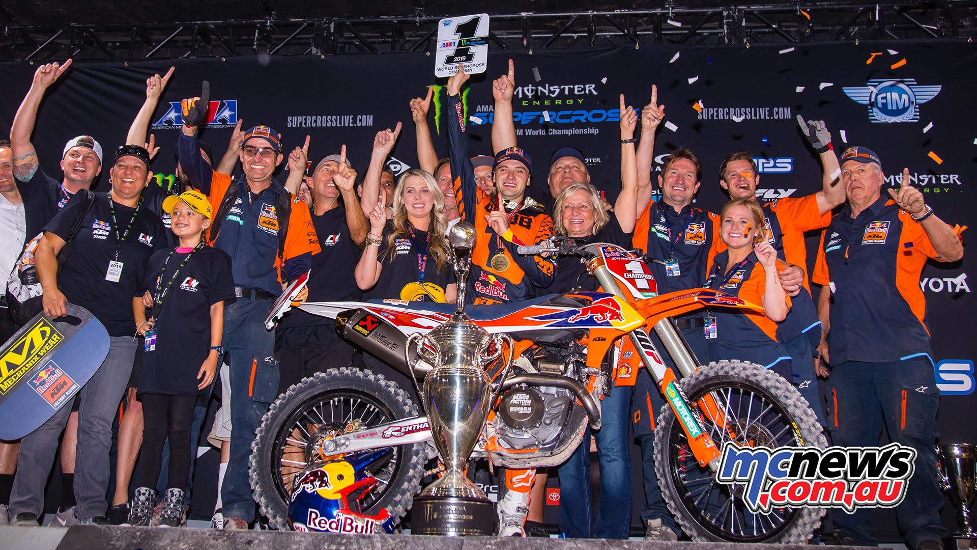 AMA Supercross FInal Webb Podium JK SX Vegas