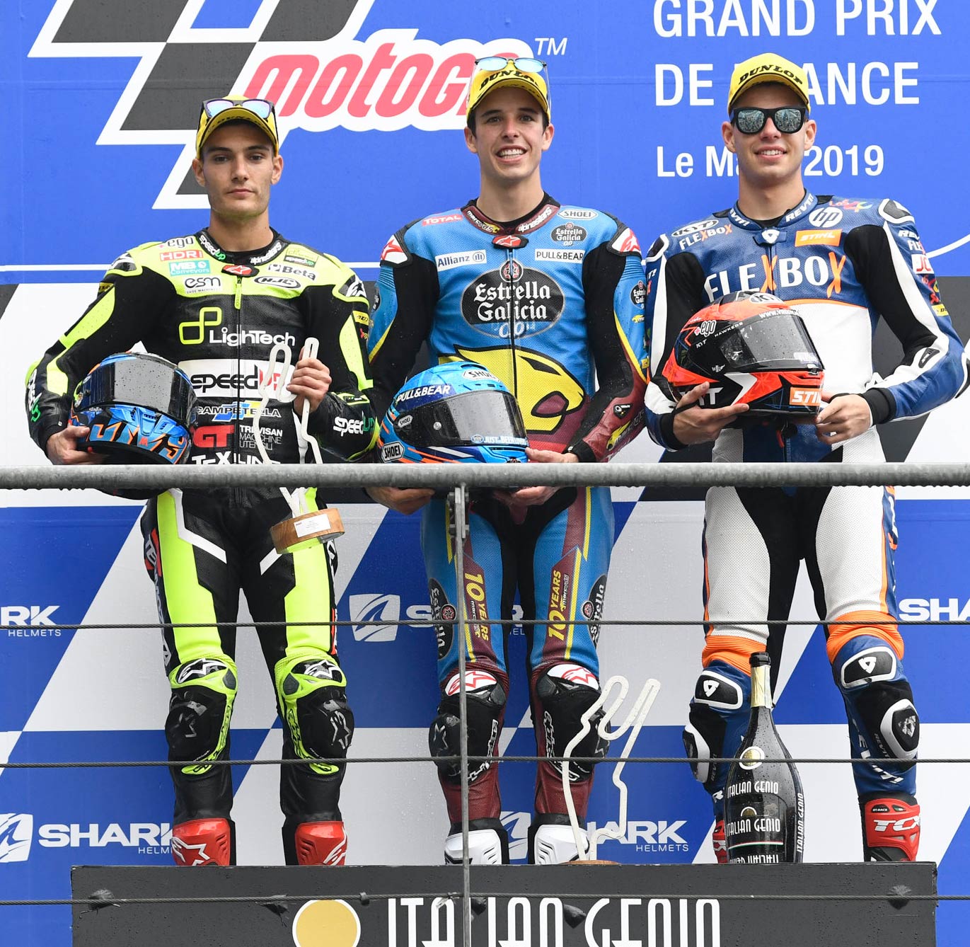 MotoGP Rnd LeMans Moto Podium L R Navarro Marquez Fernandez MotoGP Rnd LeMans Moto Podium L R Navarro Marquez Fernandez