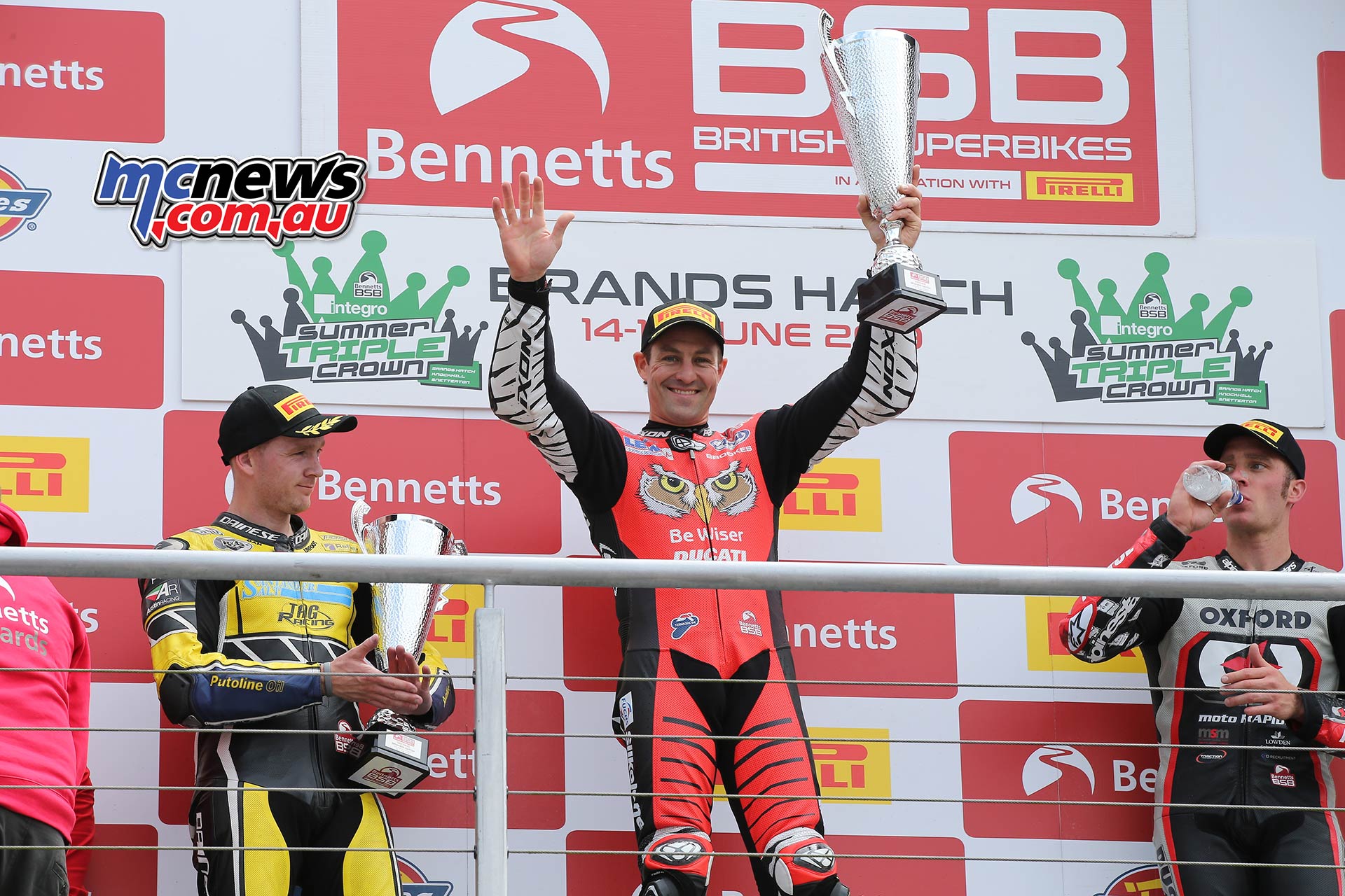 BSB RNd BrandsHatch SBK Race Podium Brookes Linfoot Bridewell BSB RNd BrandsHatch SBK Race Podium Brookes Linfoot Bridewell
