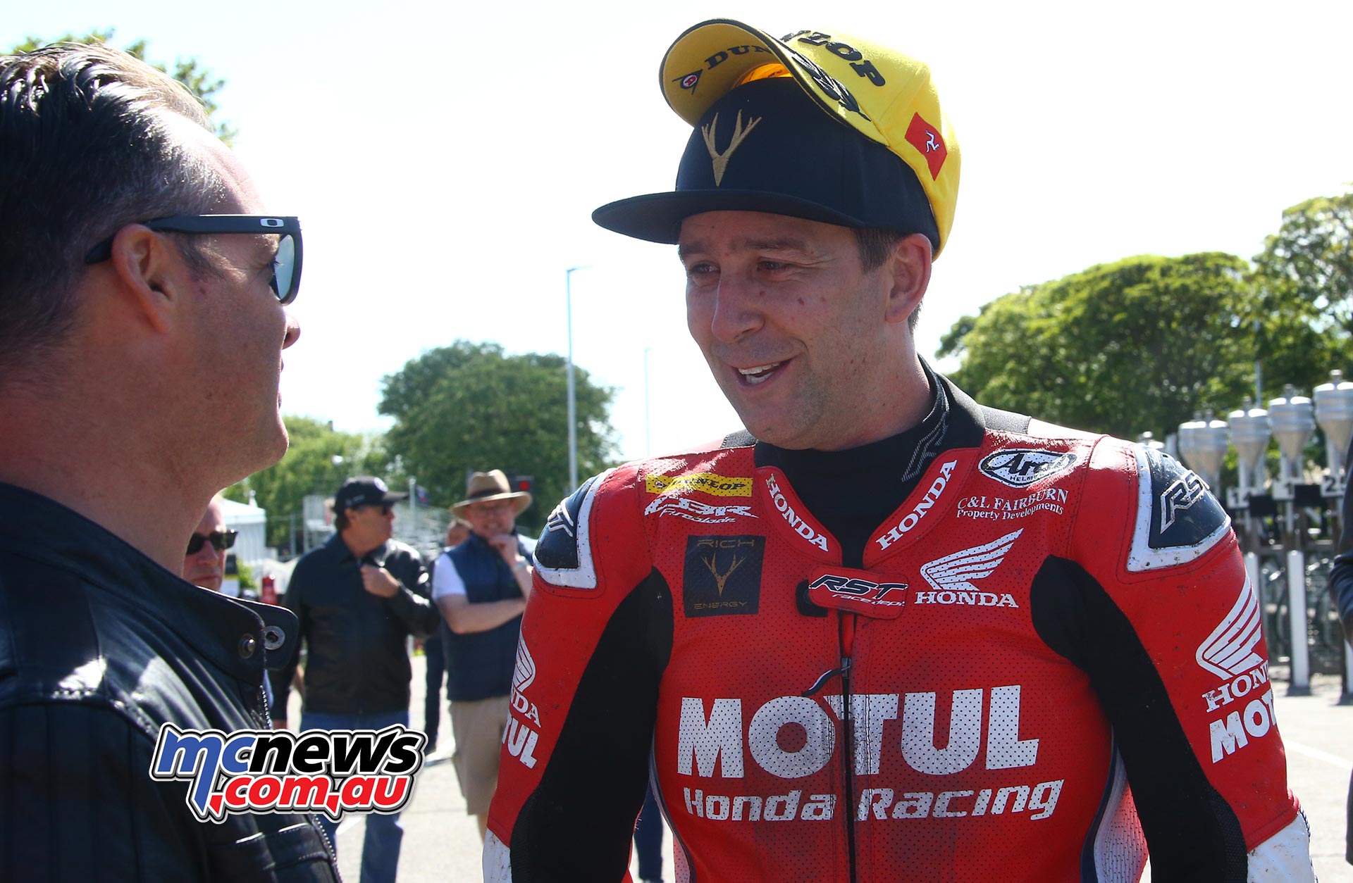 IOMTT David Johnson Supertock Podium Cam Donald HondaImage IOMTT David Johnson Supertock Podium Cam Donald HondaImage