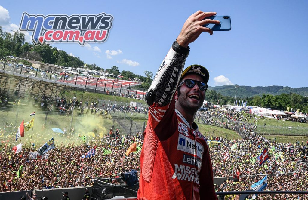 MotoGP Rnd Mugello Race Petrucci Selfie