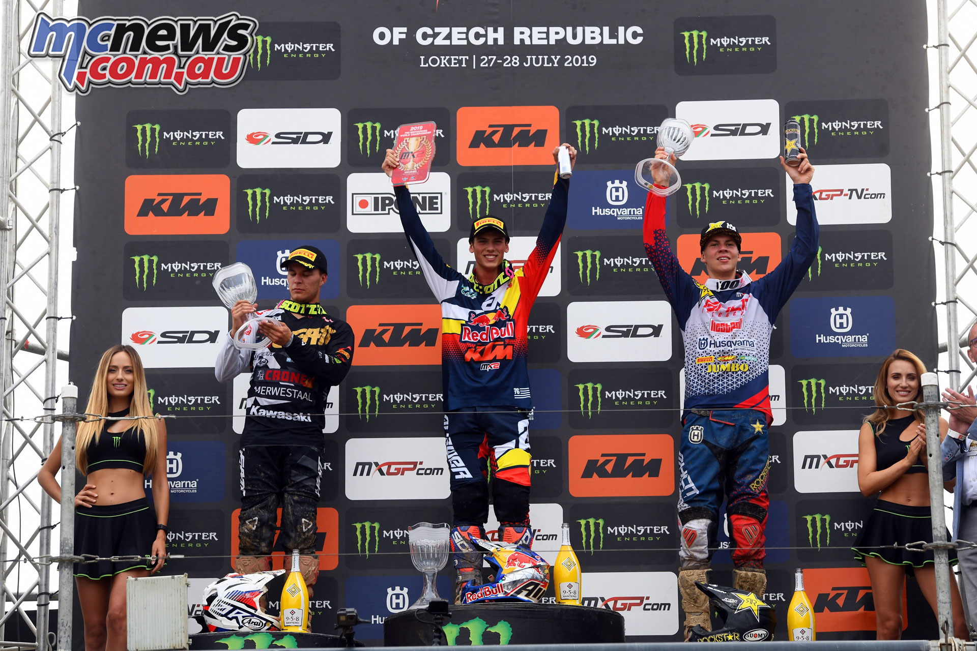 MXGP Rnd Czech Loket MX Prado podium MXGP Rnd Czech Loket MX Prado podium
