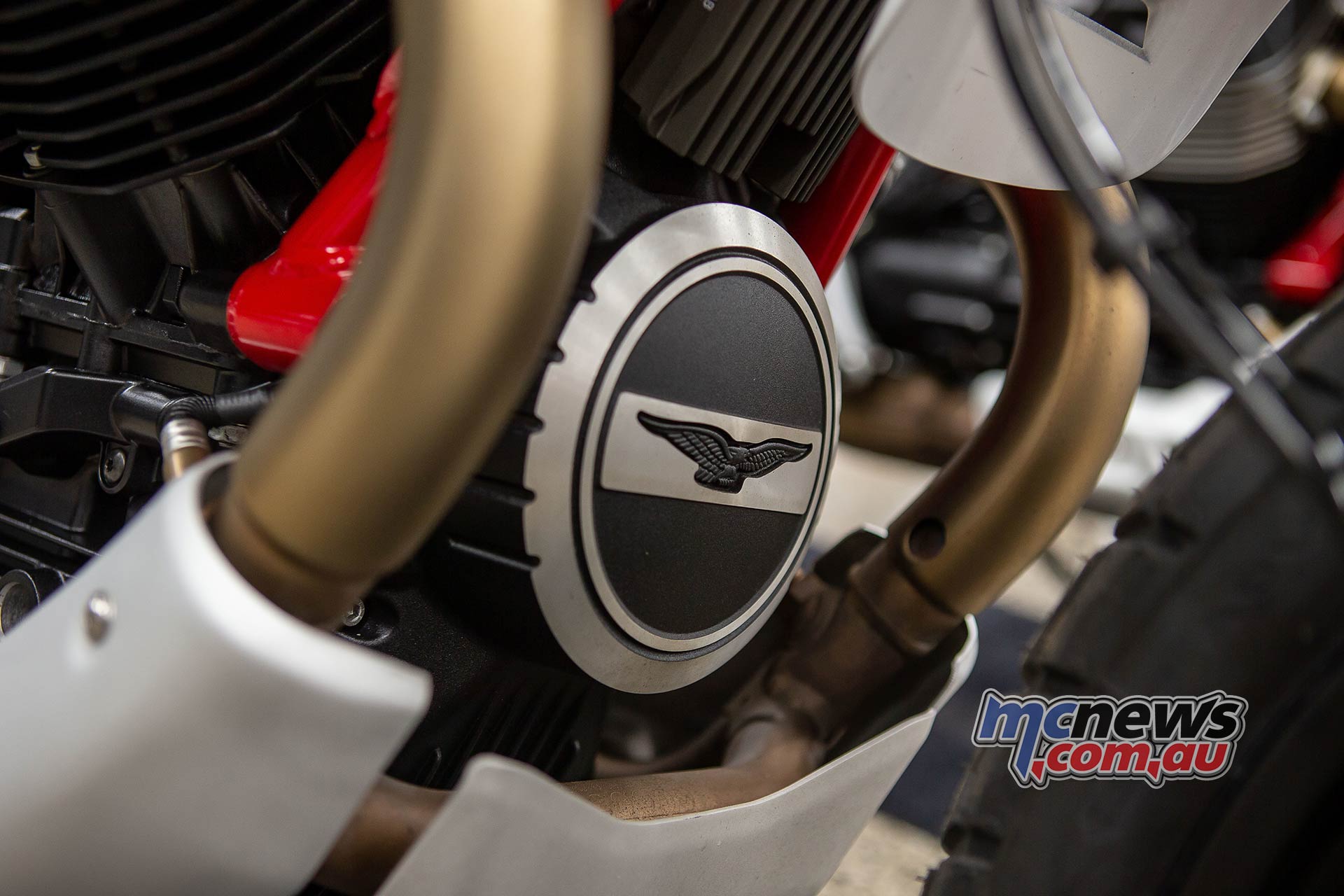 Moto Guzzi VTT Launch Engine Front