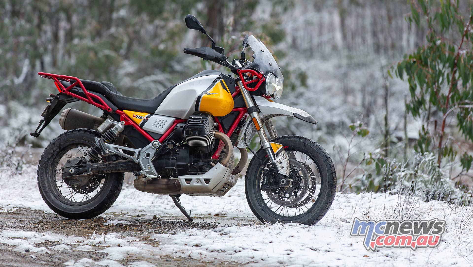 Moto Guzzi VTT Launch Snow