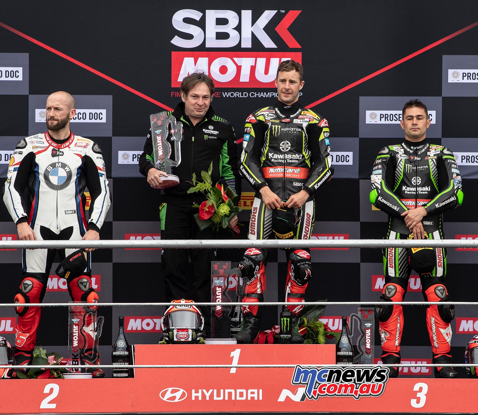 WSBK Rnd Donington R Podium Rea Sykes Haslam WSBK Rnd Donington R Podium Rea Sykes Haslam