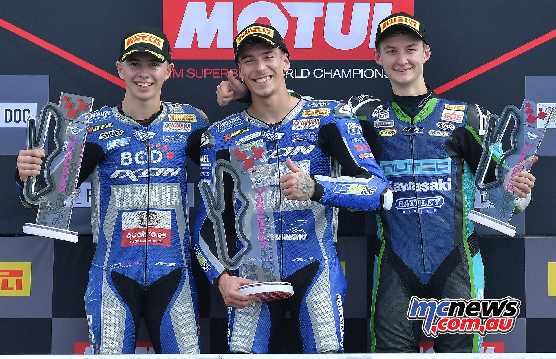 WSBK Rnd Donington Sun WSSP Podium WSBK Rnd Donington Sun WSSP Podium
