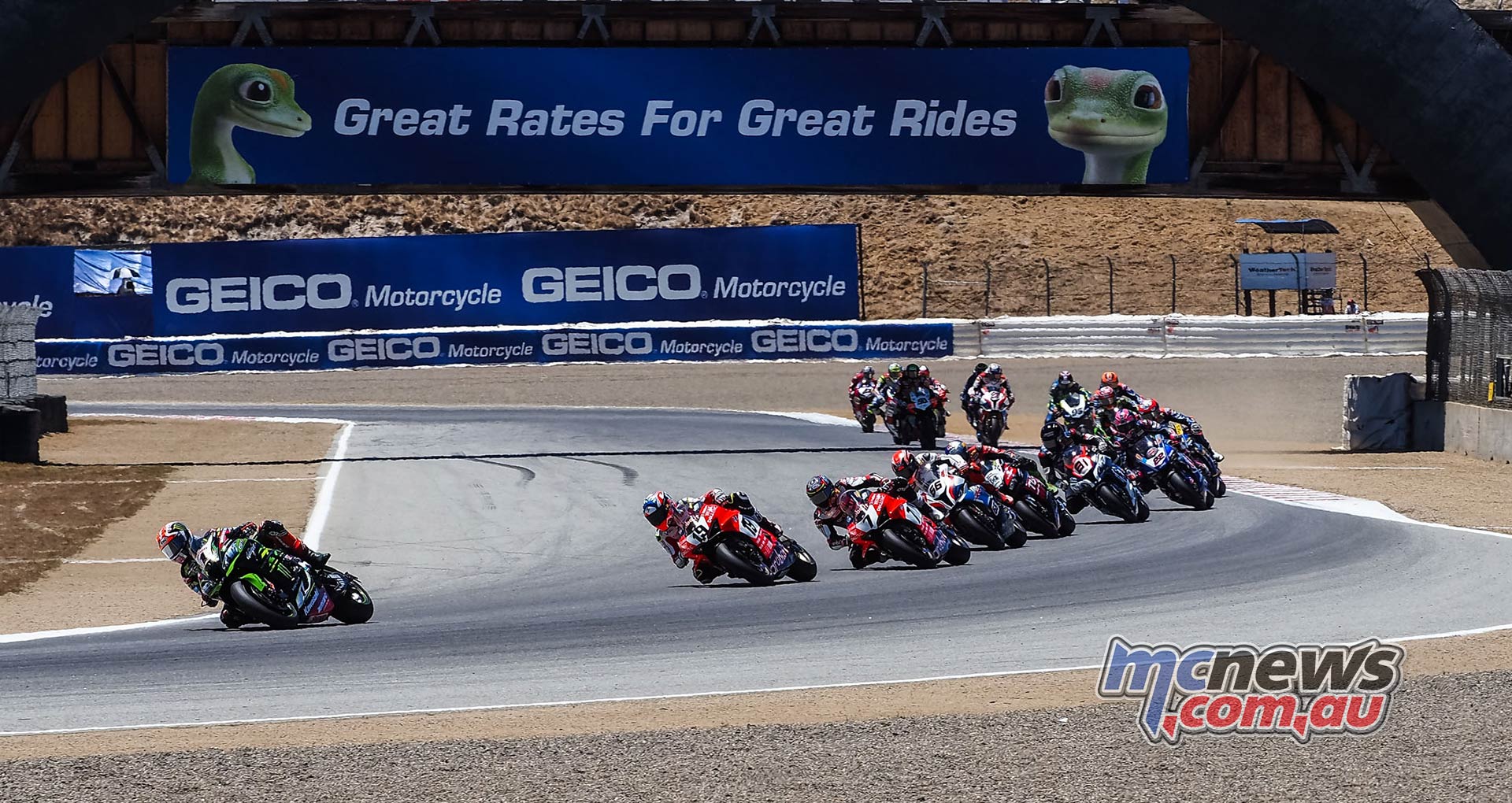 WSBK Rnd LagunaSeca Race Action Rea WSBK Rnd LagunaSeca Race Action Rea