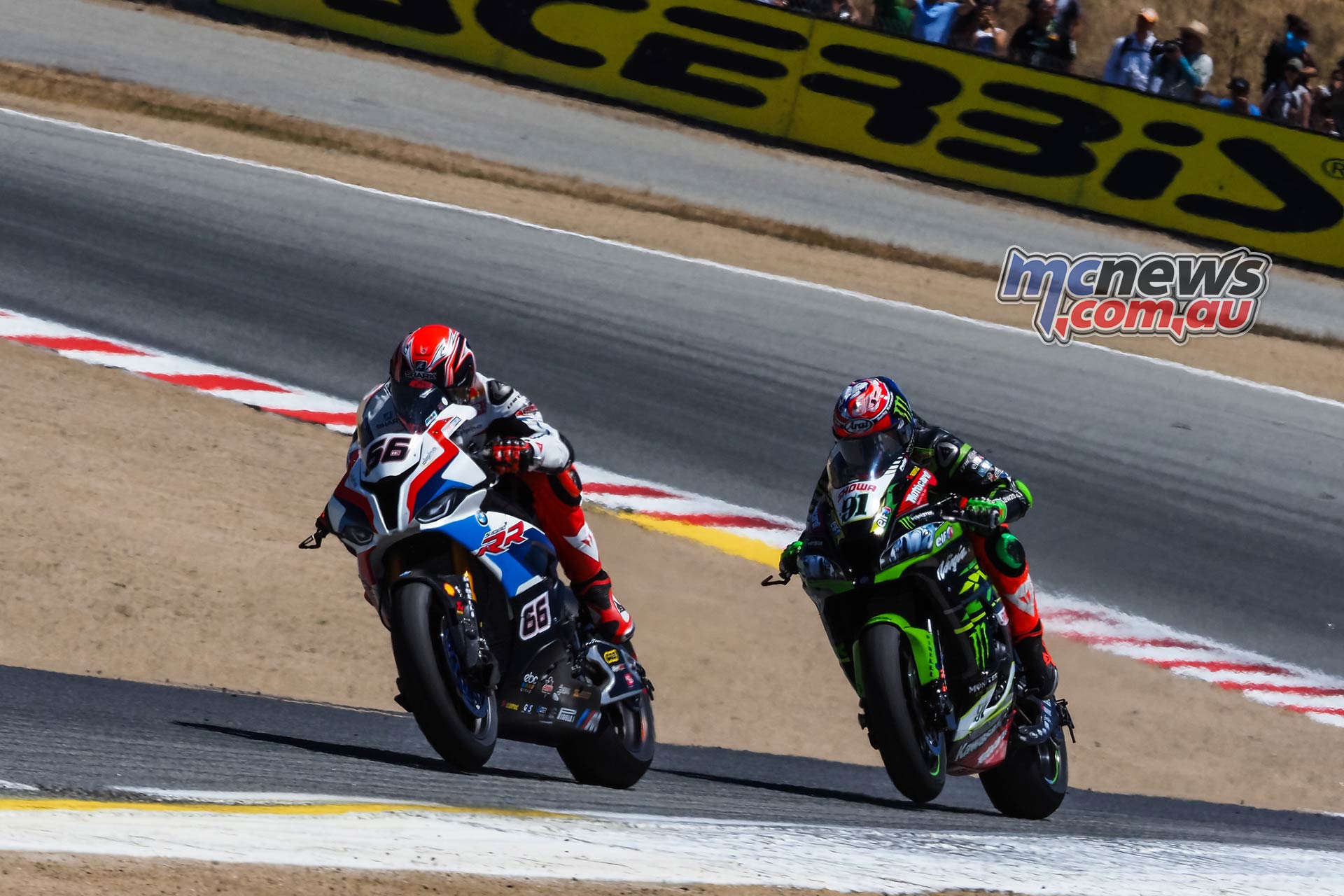 WSBK Rnd LagunaSeca Sunday Race Action Sykes Haslam WSBK Rnd LagunaSeca Sunday Race Action Sykes Haslam