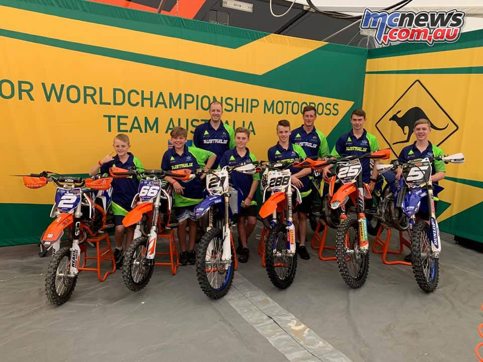 World Junior Motocross WJMX Team Australia