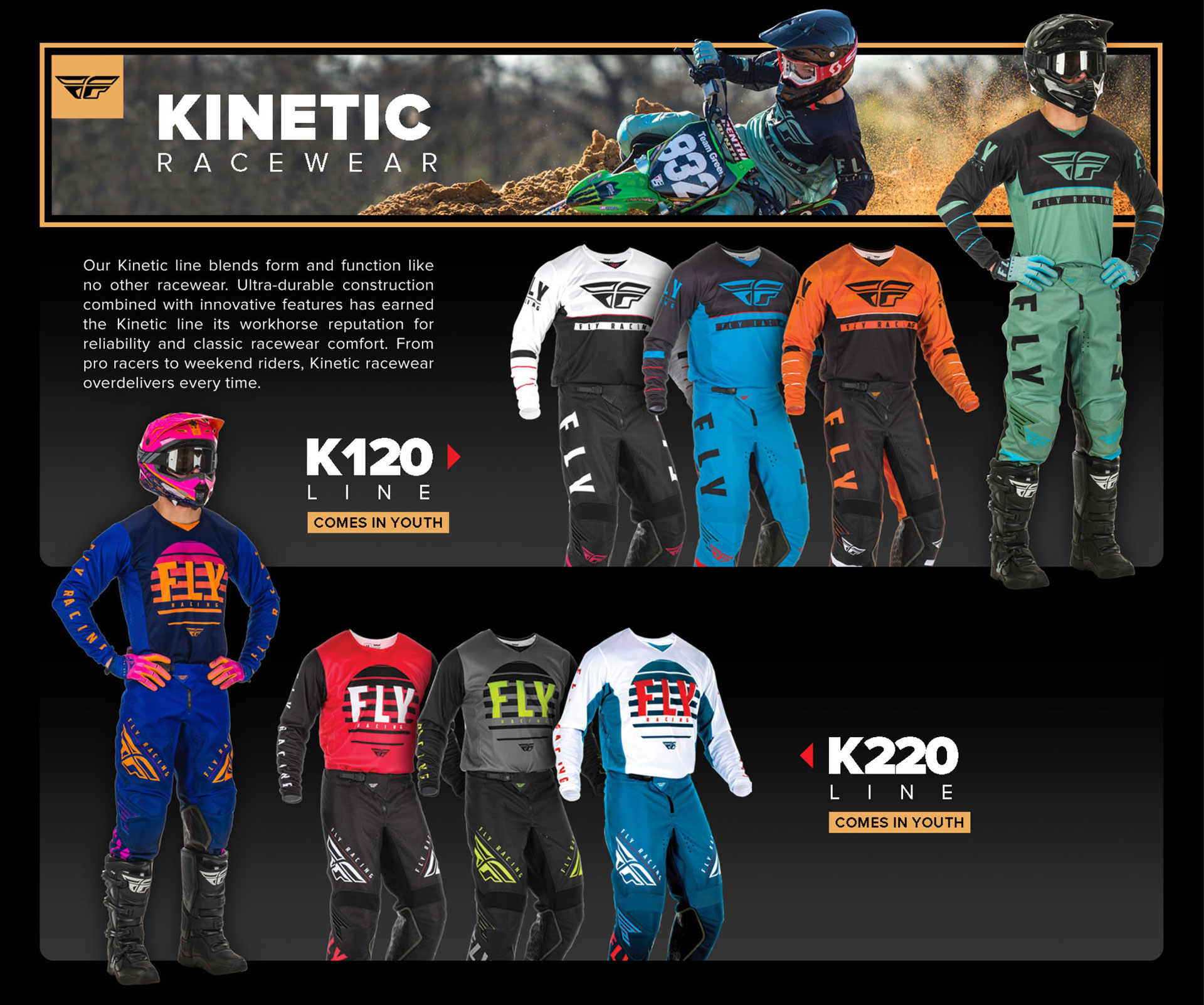 Fly Racing Kinetic Racewear Fly Racing Kinetic Racewear
