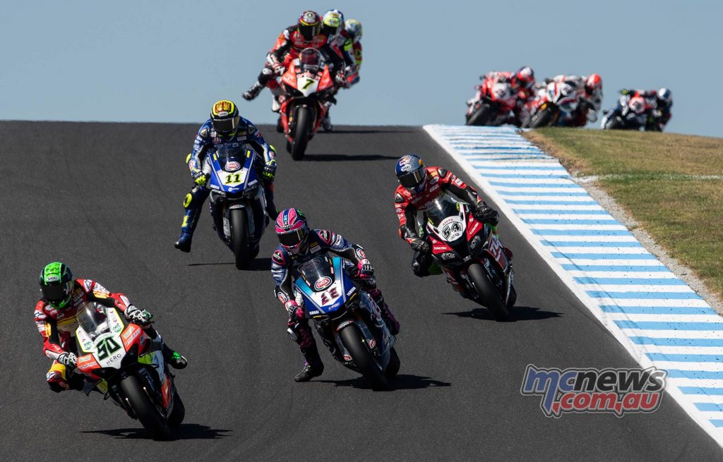 WSBK Phillip Island Action Laverty Lowes GeeBee