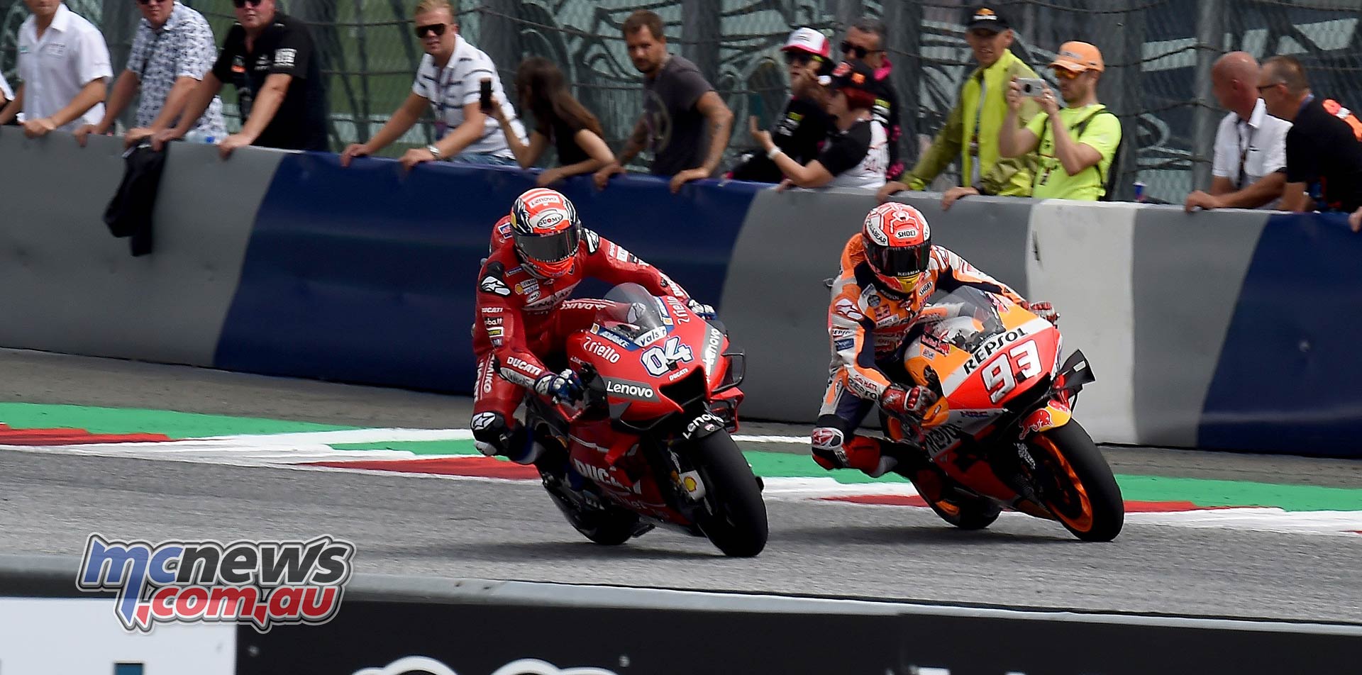 MotoGP Rnd RedBullRing Race Dovizioso Marquez MotoGP Rnd RedBullRing Race Dovizioso Marquez