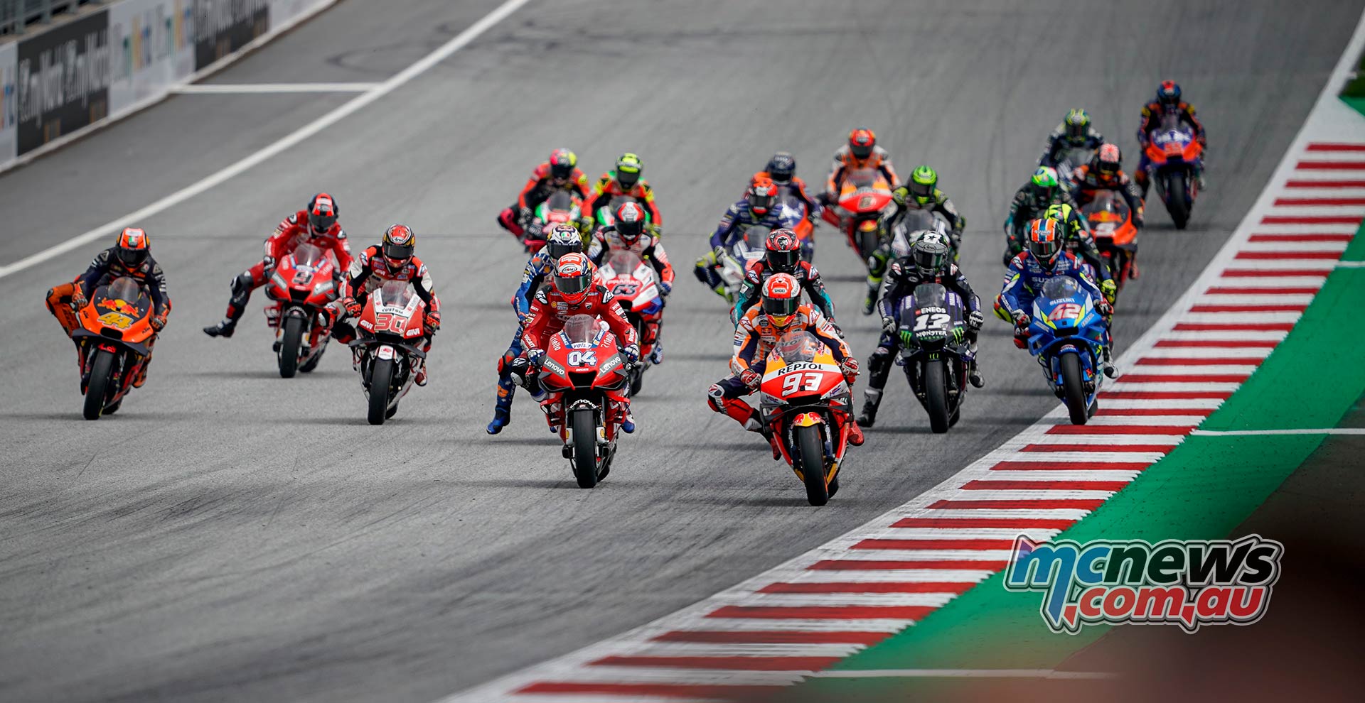 MotoGP Rnd RedBullRing Race Start MotoGP Rnd RedBullRing Race Start