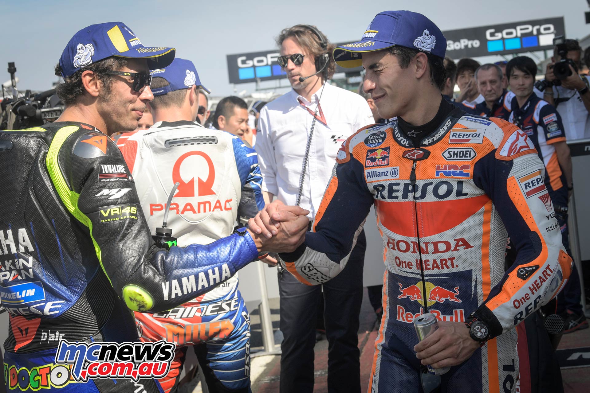 MotoGP Rnd Silverstone QP Rossi Marquez MotoGP Rnd Silverstone QP Rossi Marquez