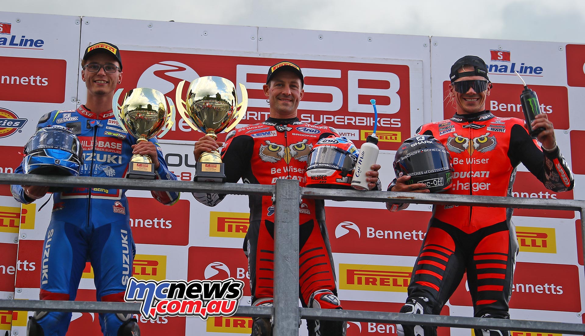 BSB Rnd OultonPark Saturday SBK R Podium Brookes Ray Redding BSB Rnd OultonPark Saturday SBK R Podium Brookes Ray Redding
