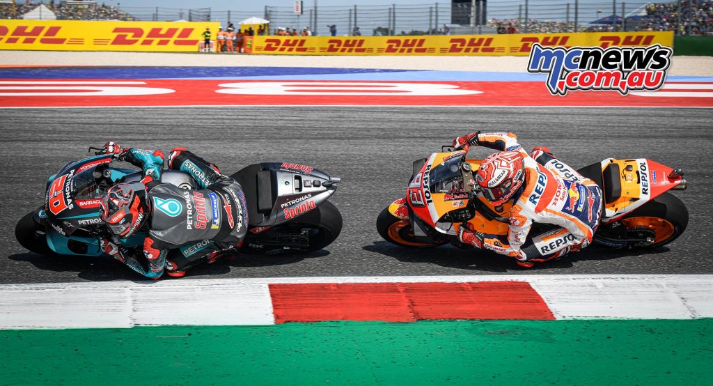 MotoGP Rnd Misano Quartararo Marquez MotoGP Rnd Misano Quartararo Marquez