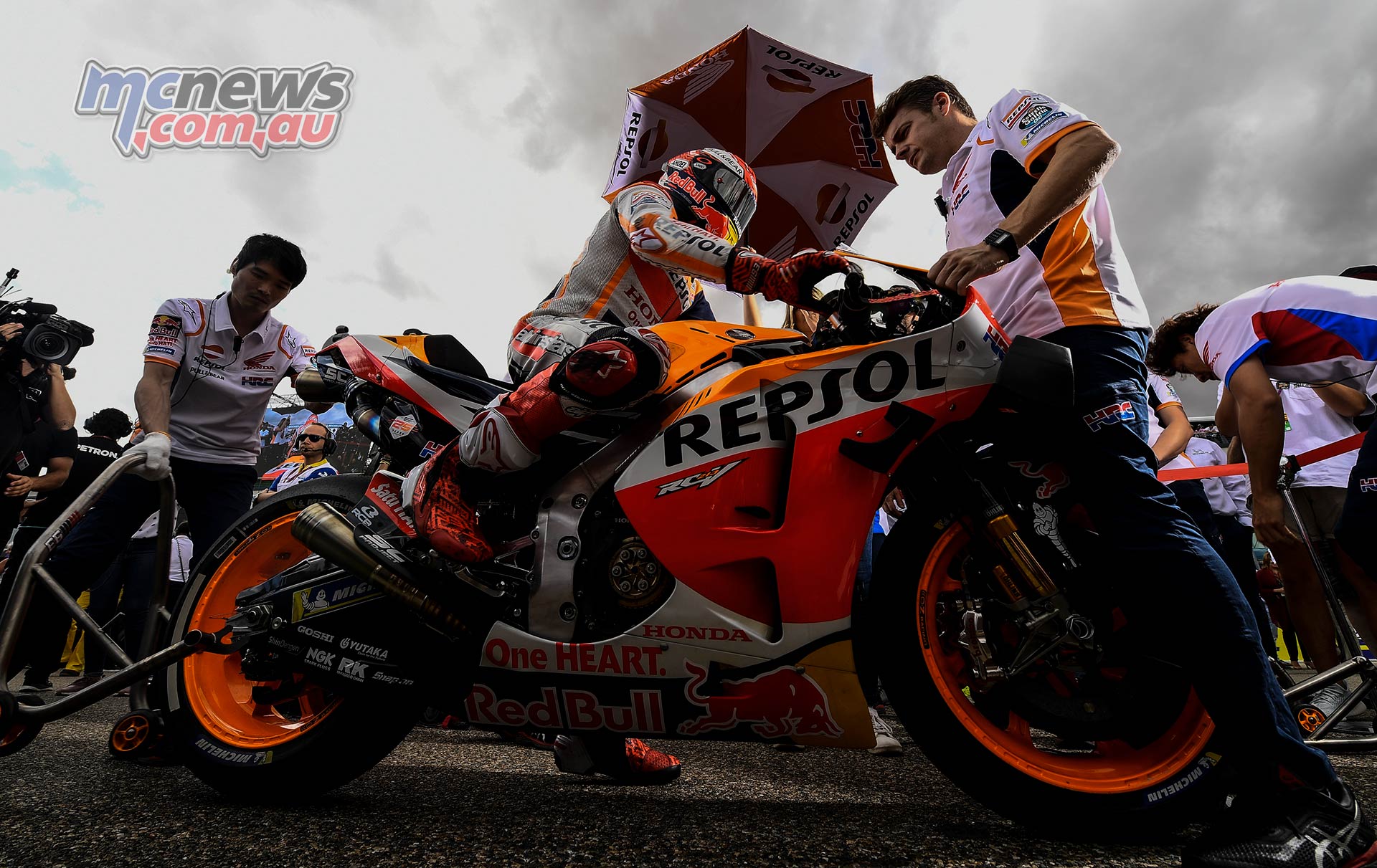 MotoGP Rnd Aragon Marquez Grid MotoGP Rnd Aragon Marquez Grid