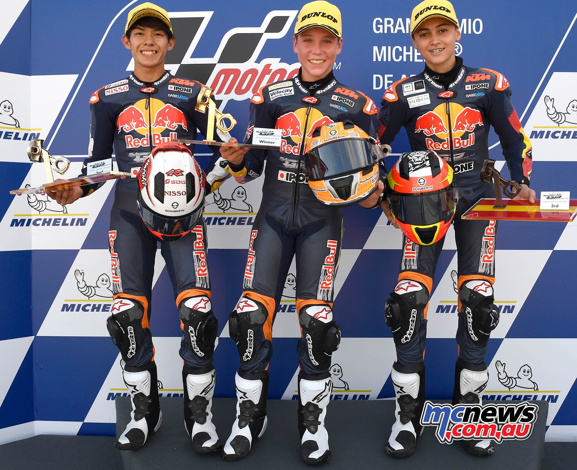 Red Bull Rookies Cup Aragon Billy Van Eerde Noguchi Escrig Red Bull Rookies Cup Aragon Billy Van Eerde Noguchi Escrig