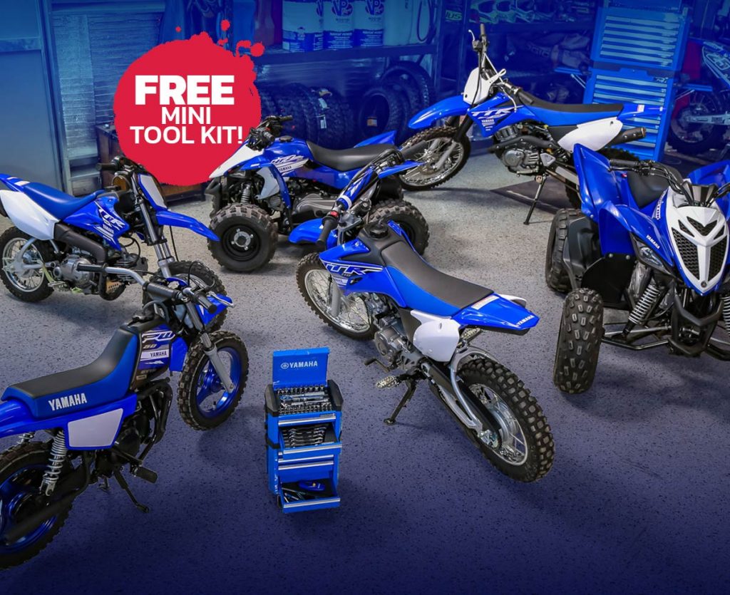 Free Kinchrome 53piece mini tool kit with Yamaha Fun Bikes (Limited