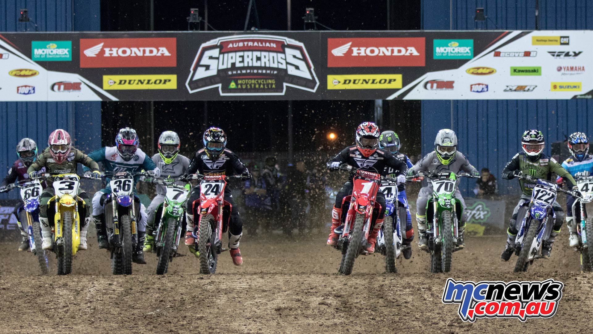 Australian Supercross Rnd Brisbane SX Start Cover Australian Supercross Rnd Brisbane SX Start Cover