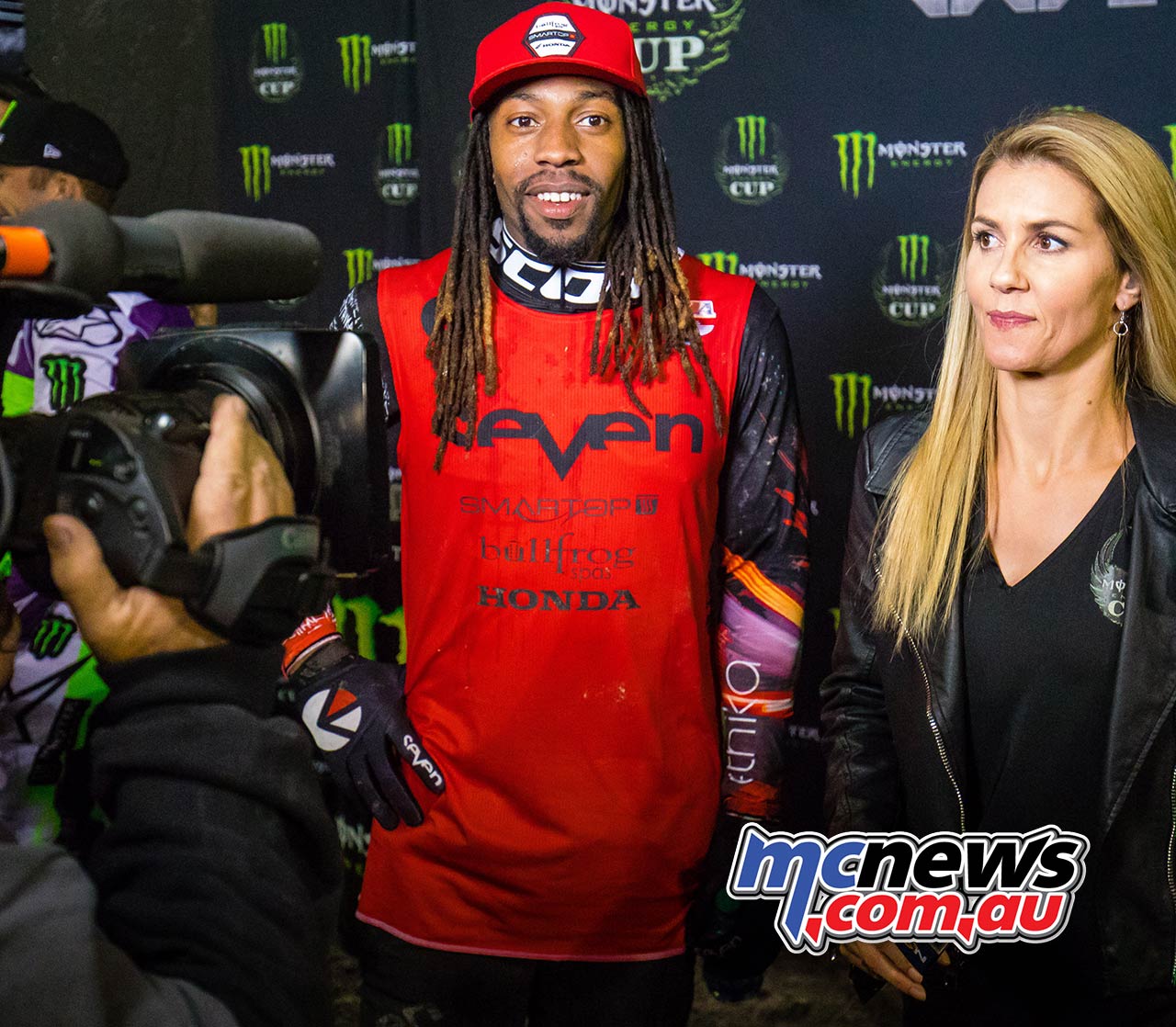 Monster Energy Cup Stewart Podium JK MEC Monster Energy Cup Stewart Podium JK MEC