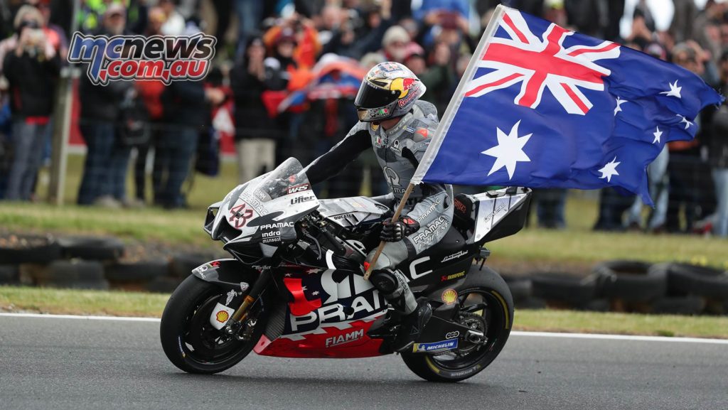MotoGP Phillip Island Australia Race Miller Flag