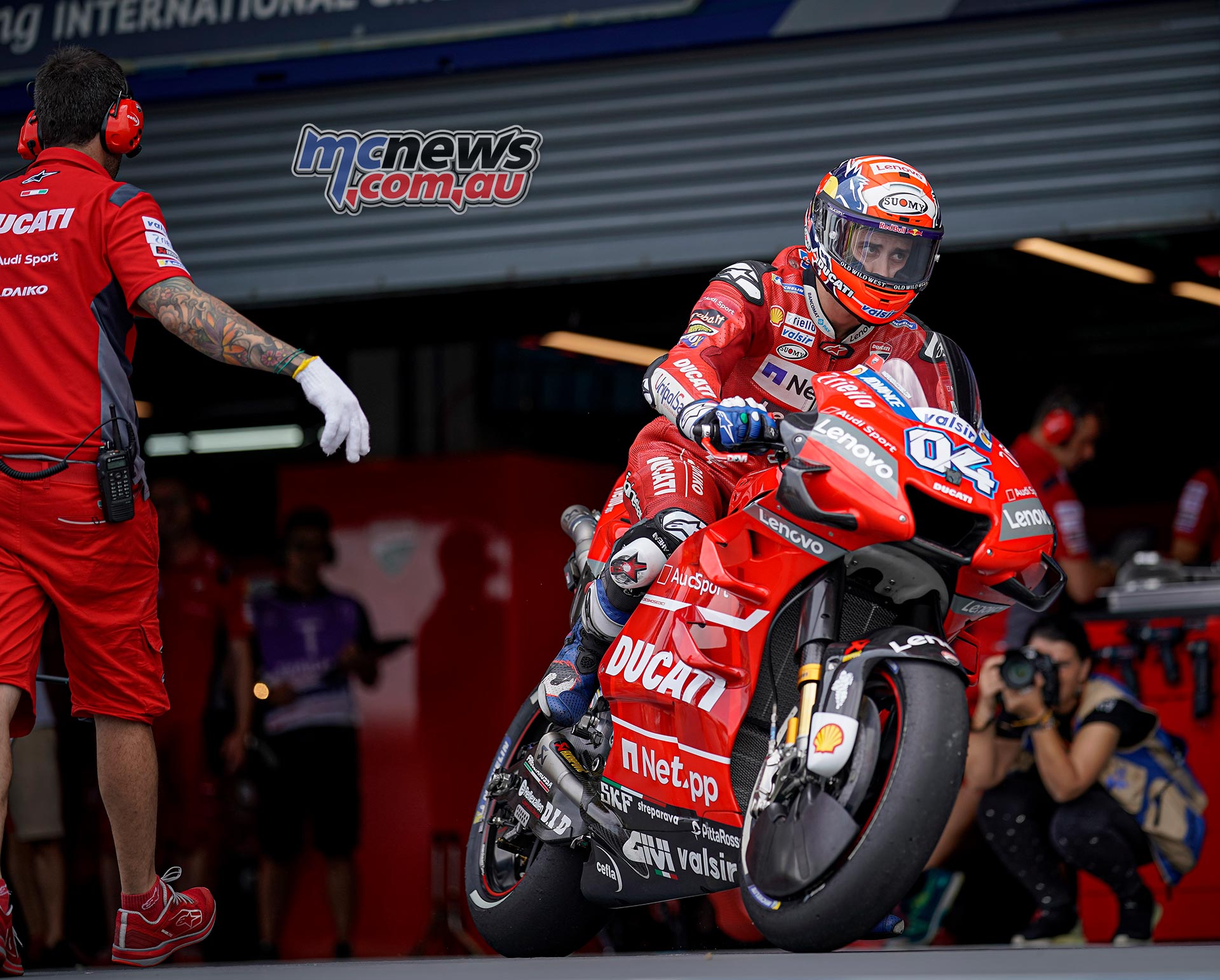 MotoGP Rnd Thailand QP Dovizioso Pit MotoGP Rnd Thailand QP Dovizioso Pit