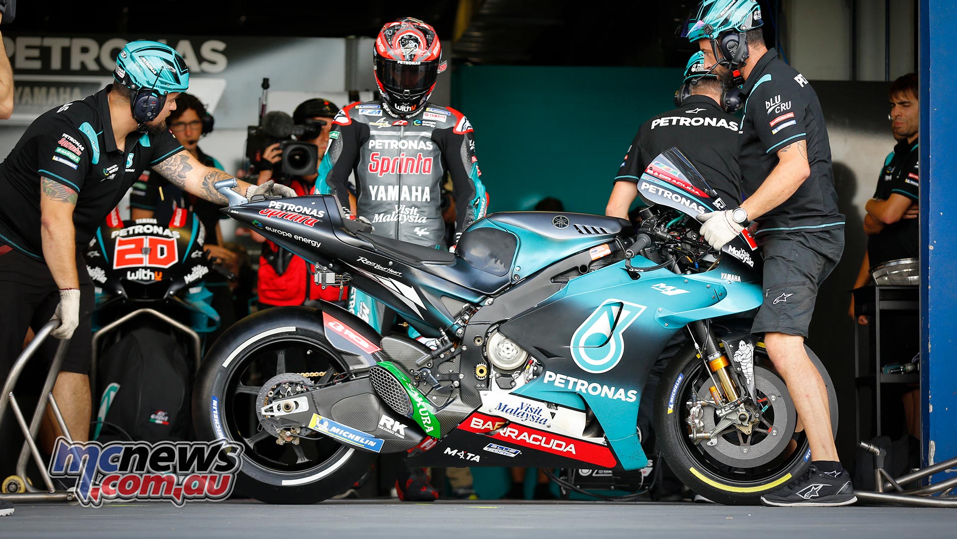 MotoGP Rnd Thailand QP Quartararo Pit MotoGP Rnd Thailand QP Quartararo Pit
