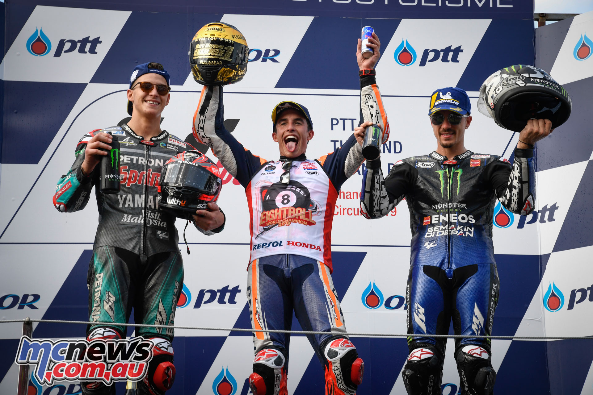 MotoGP Thailand Rnd Sun MotoGP Podium MotoGP Thailand Rnd Sun MotoGP Podium