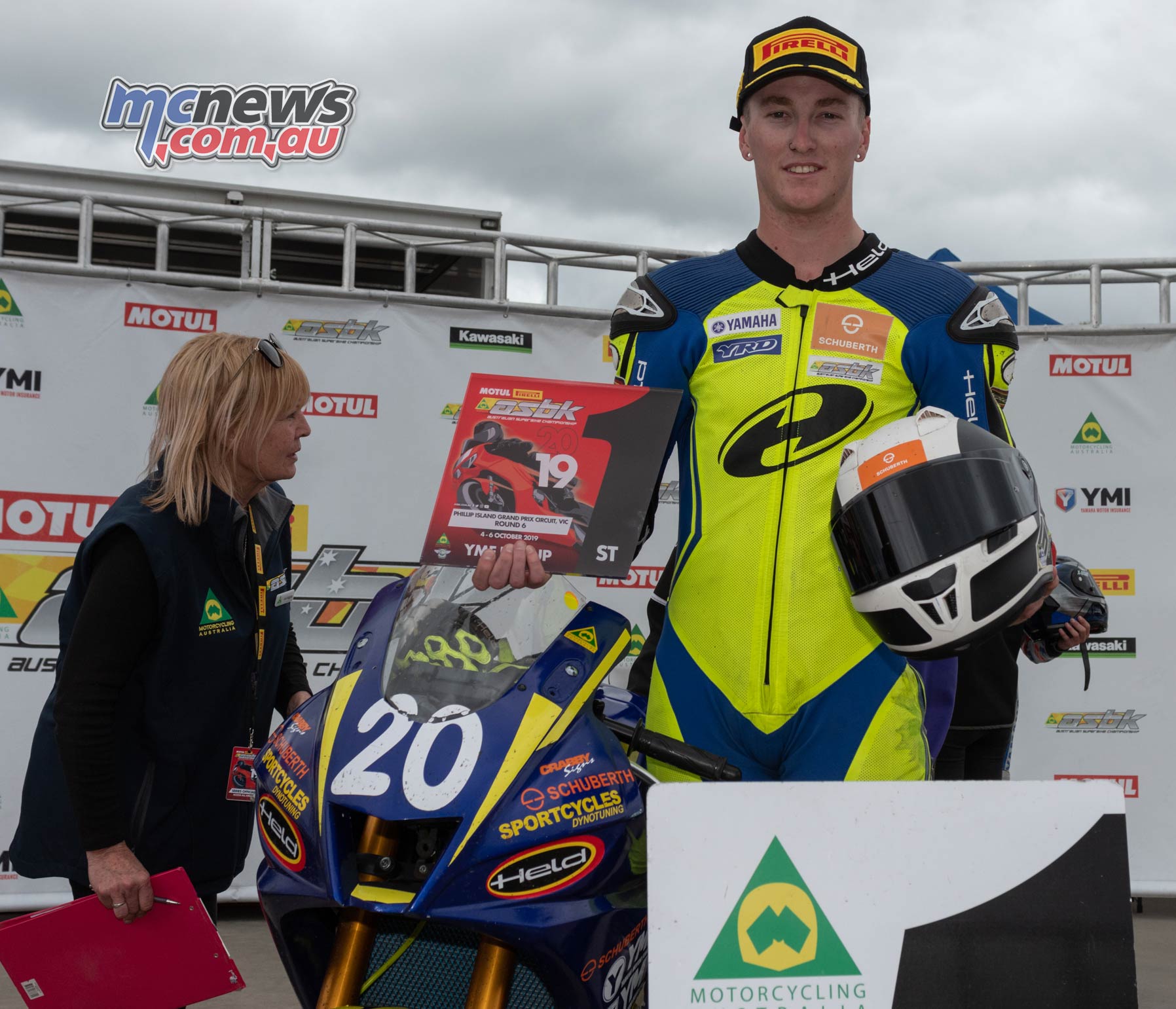 ASBK Rnd Phillip Island RbMotoLens R Cup R Parc Ferme Hunter Ford Sunday ASBK Rnd Phillip Island RbMotoLens R Cup R Parc Ferme Hunter Ford Sunday