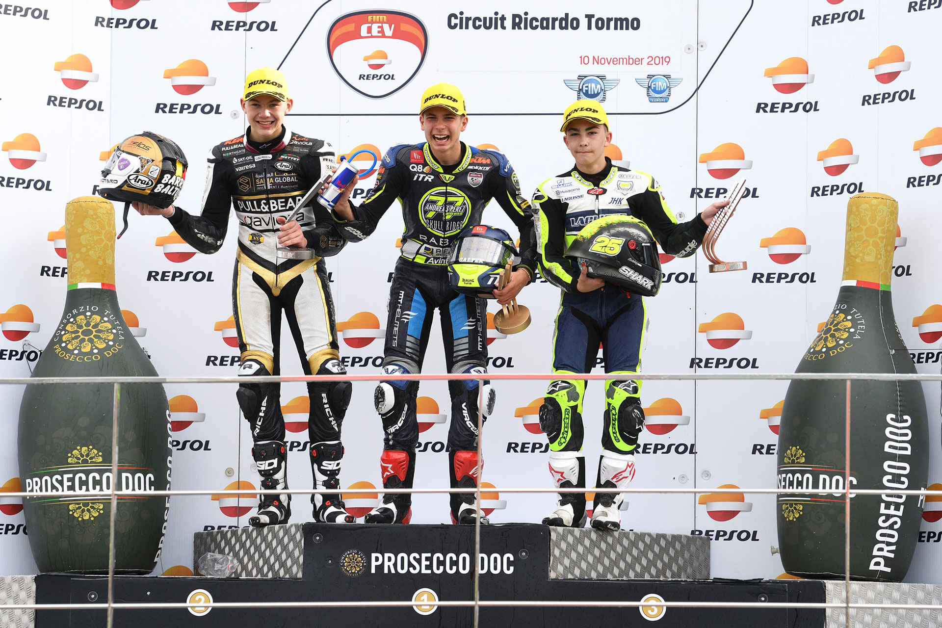 FIM CEV Repsol Valencia Rnd Podium Moto Race FIM CEV Repsol Valencia Rnd Podium Moto Race