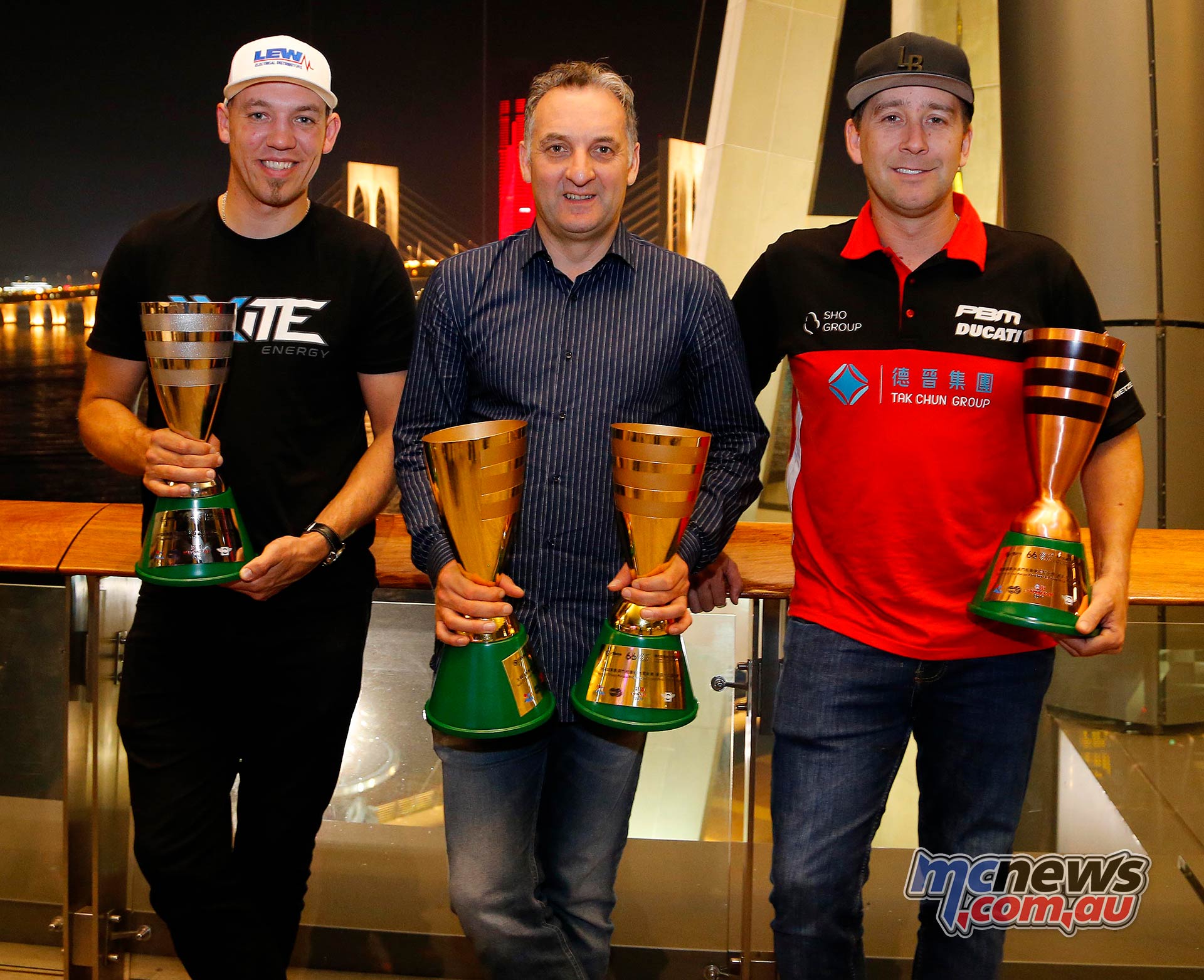 Macau GP Podium Rutter Hickman Johnson Macau GP Podium Rutter Hickman Johnson
