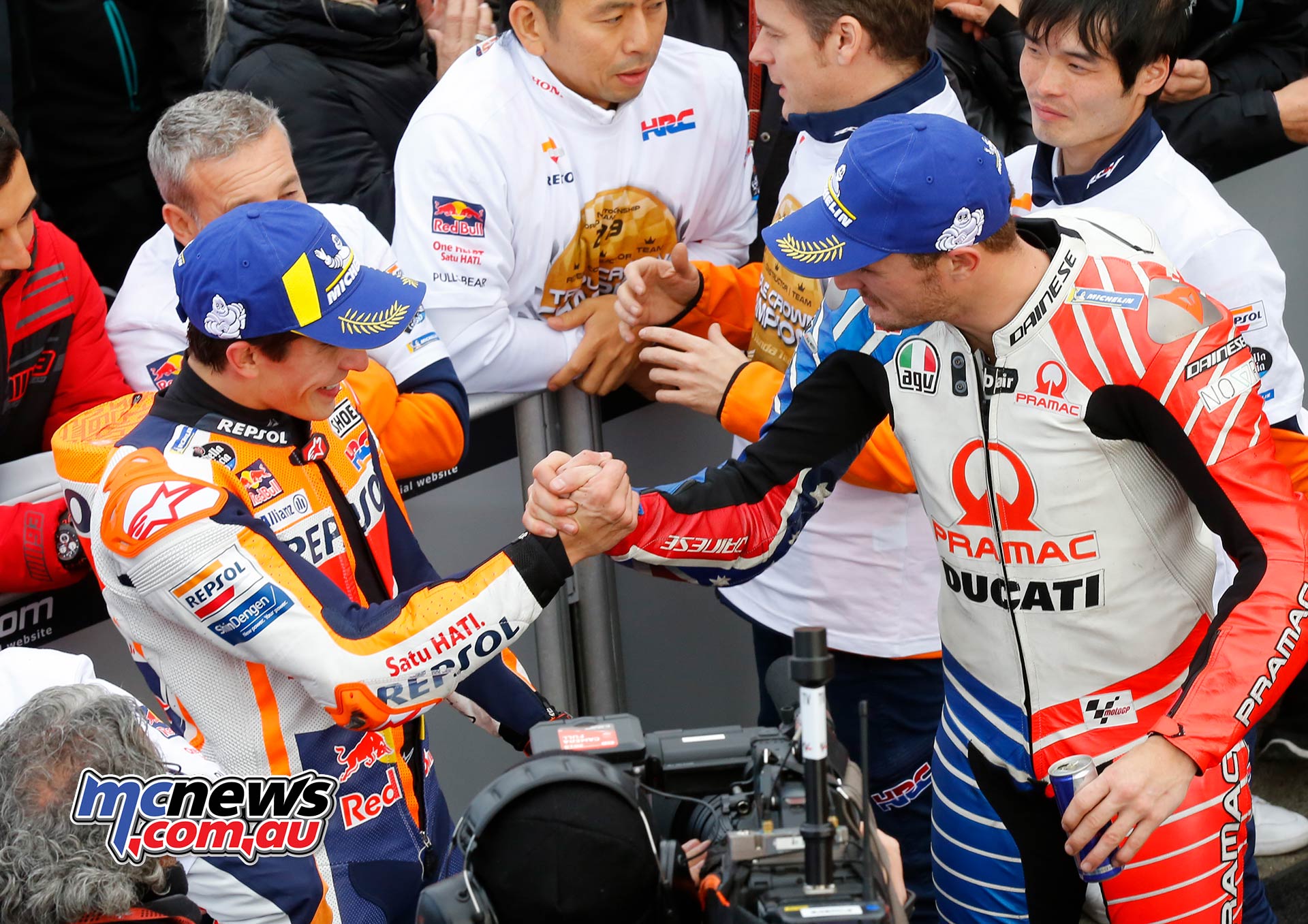 MotoGP Rnd Valencia Race Marquez Miller Podium MotoGP Rnd Valencia Race Marquez Miller Podium