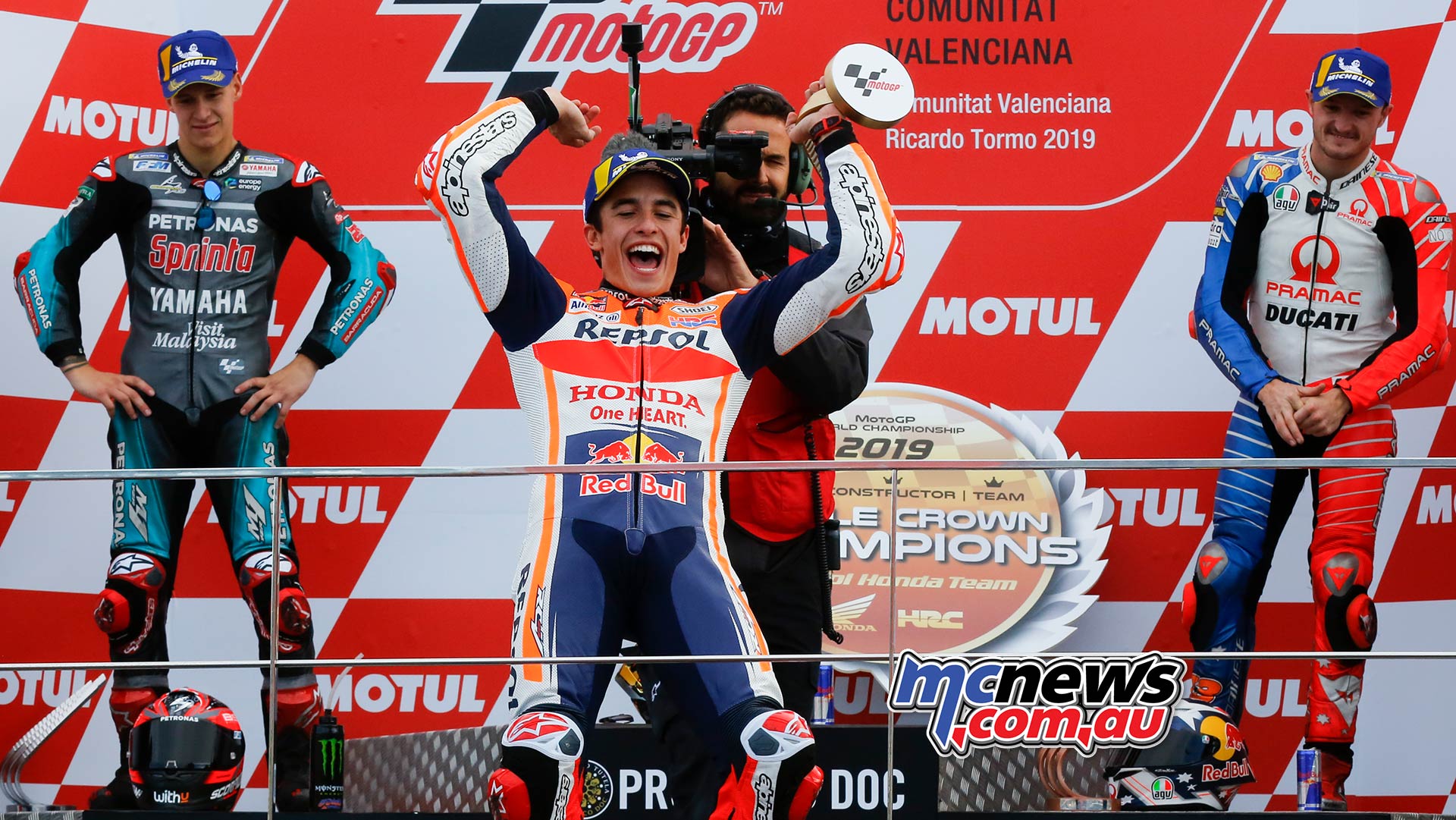 MotoGP Rnd Valencia Race Marquez Podium Trophy MotoGP Rnd Valencia Race Marquez Podium Trophy