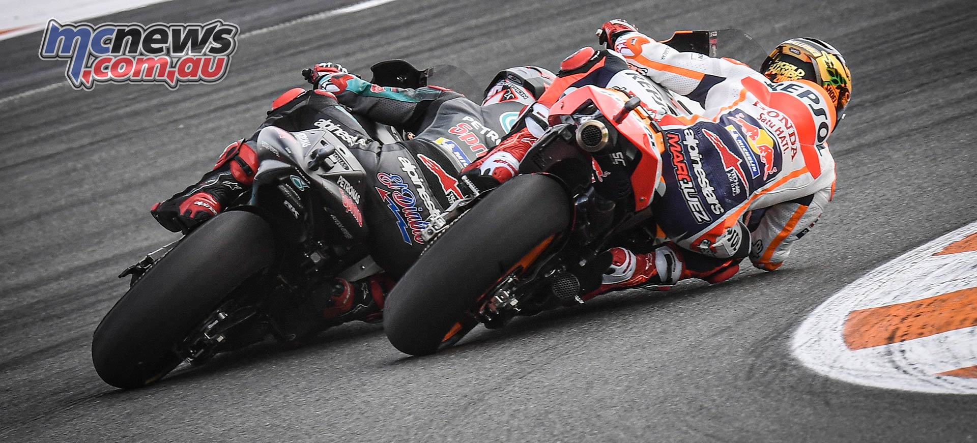 MotoGP Rnd Valencia Race Marquez Quartararo Close MotoGP Rnd Valencia Race Marquez Quartararo Close