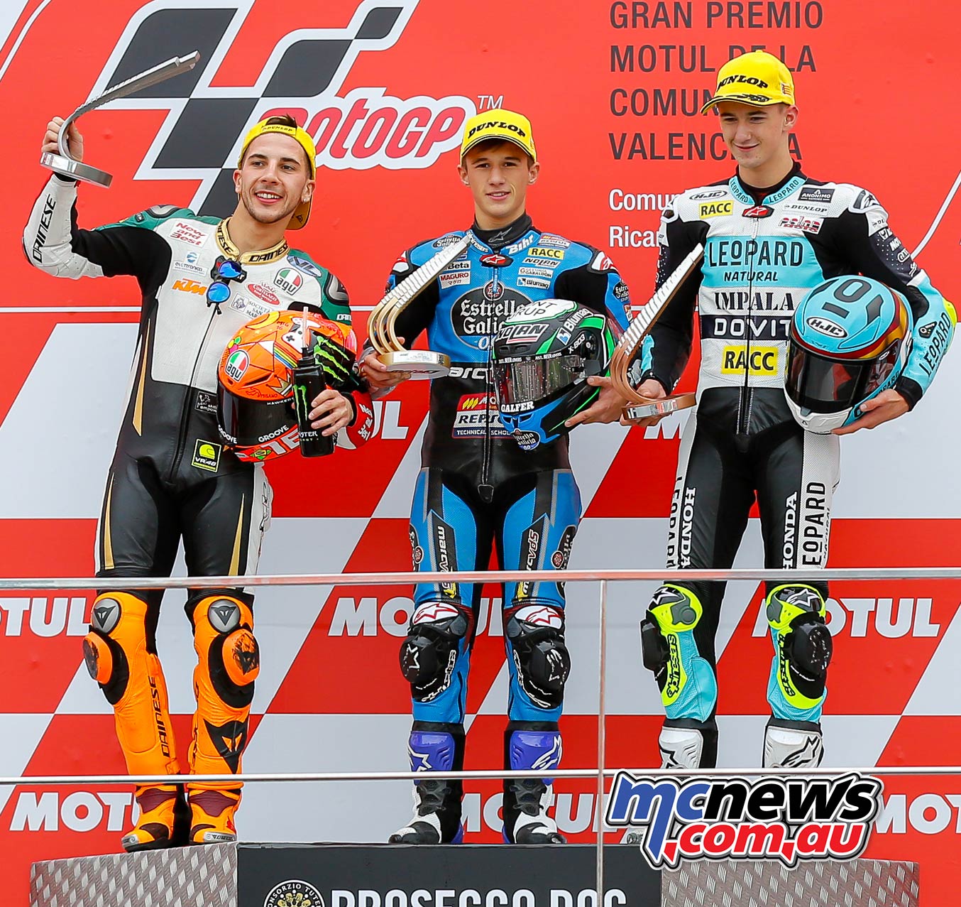 MotoGP Rnd Valencia Race Moto Podium Podium L R Migno Garcia Artigas MotoGP Rnd Valencia Race Moto Podium Podium L R Migno Garcia Artigas