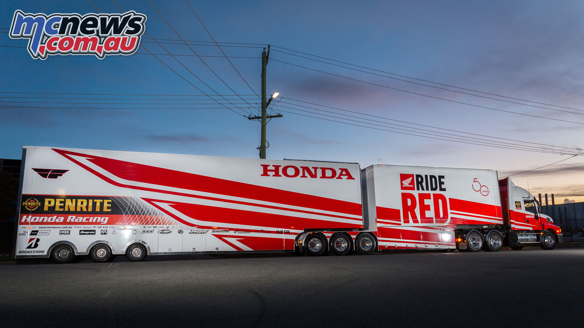 Honda Motorcycles Race Truck to Crown Melbourne Honda Motorcycles Race Truck to Crown Melbourne