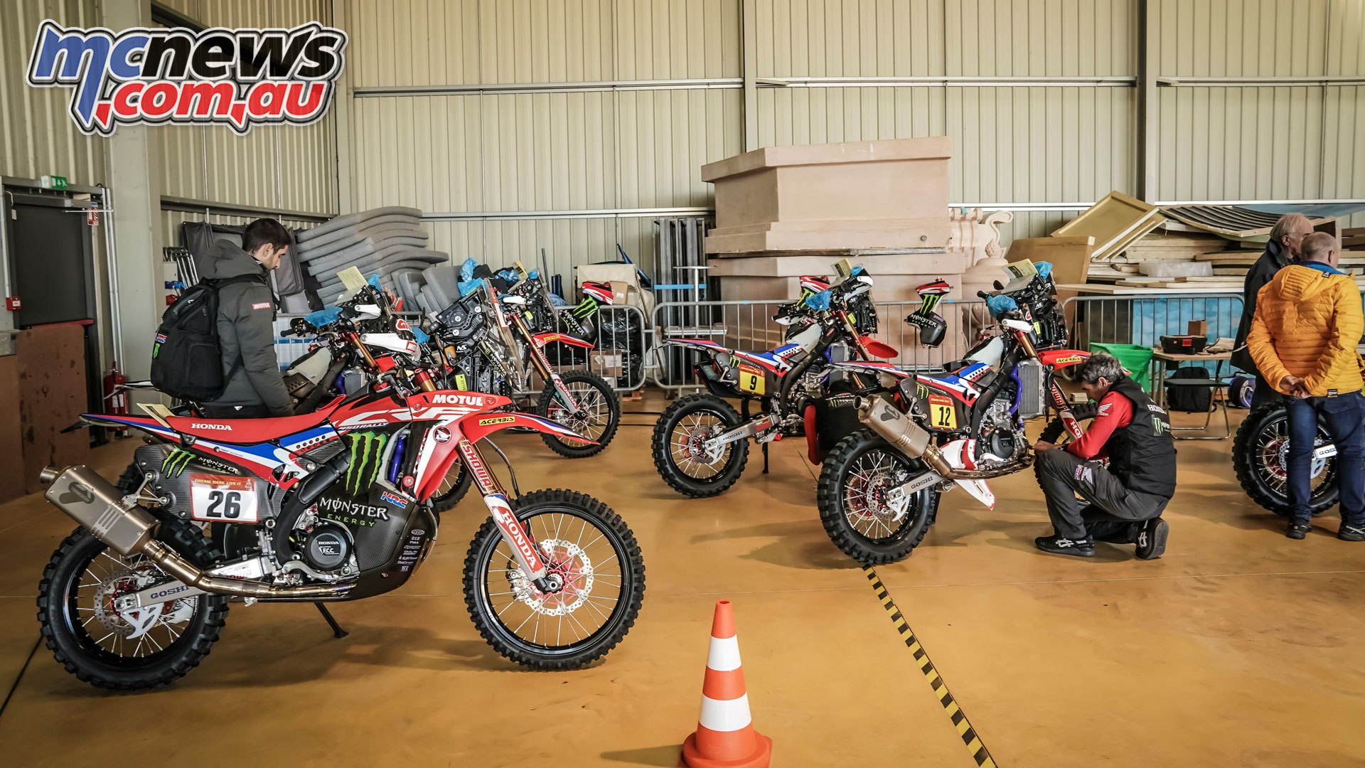 Monster Energy Honda Team vehicles head for Dakar ps Monster Energy Honda Team vehicles head for Dakar ps