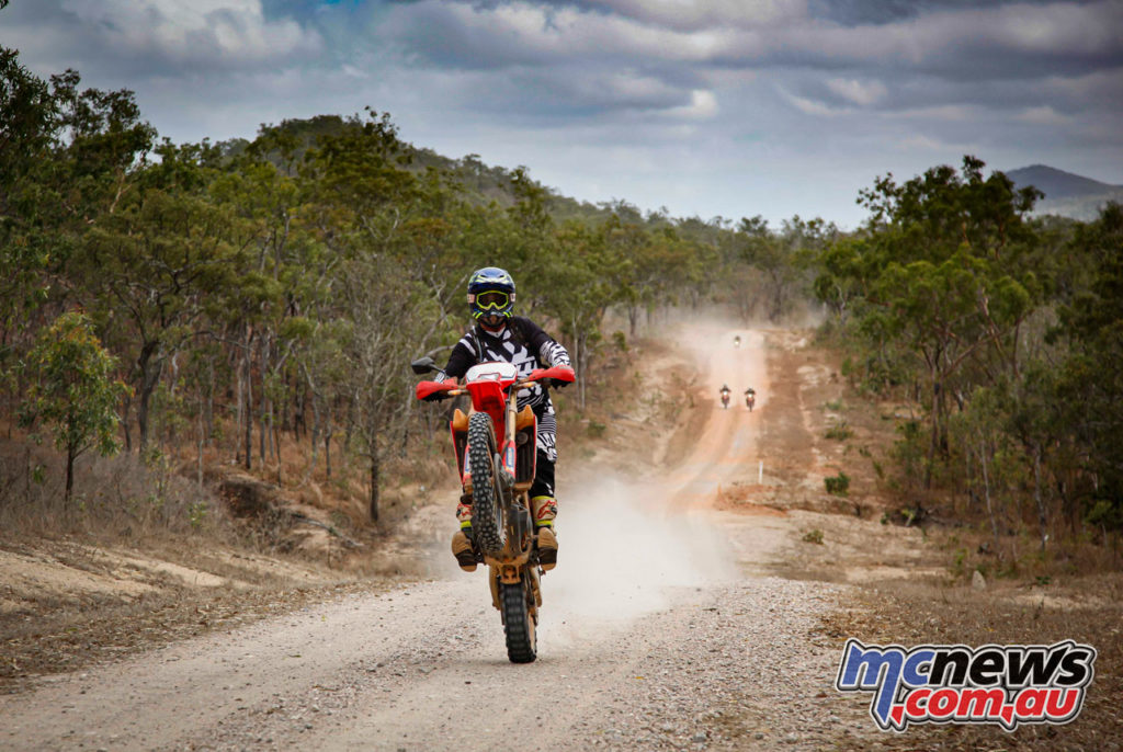 Daryl Beattie Adventures Cape Cairns CRF wheelie Daryl Beattie Adventures Cape Cairns CRF wheelie