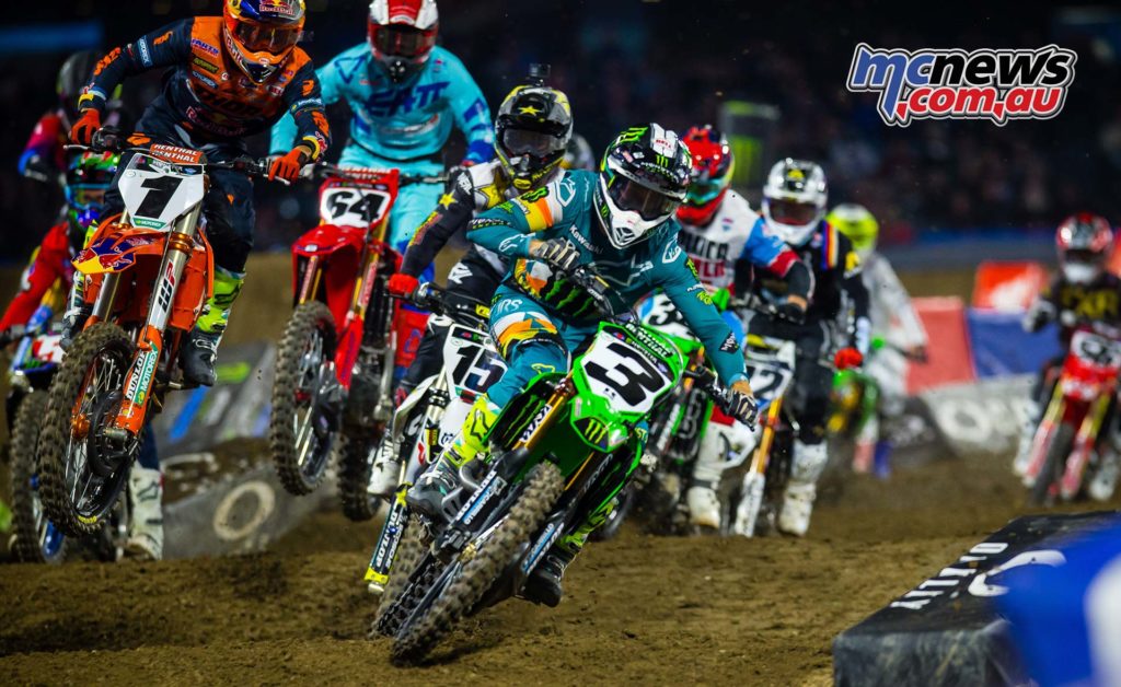 AMA SX Rnd Anaheim Tomac Starts SX A Kardy