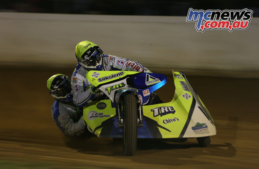 FIM Oceania Speedway Sidecars Champs to Gillman March Sidecars Treloar